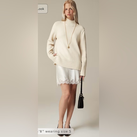 J. Crew Sweaters - J.Crew Cotton turtleneck sweater in pale bone
